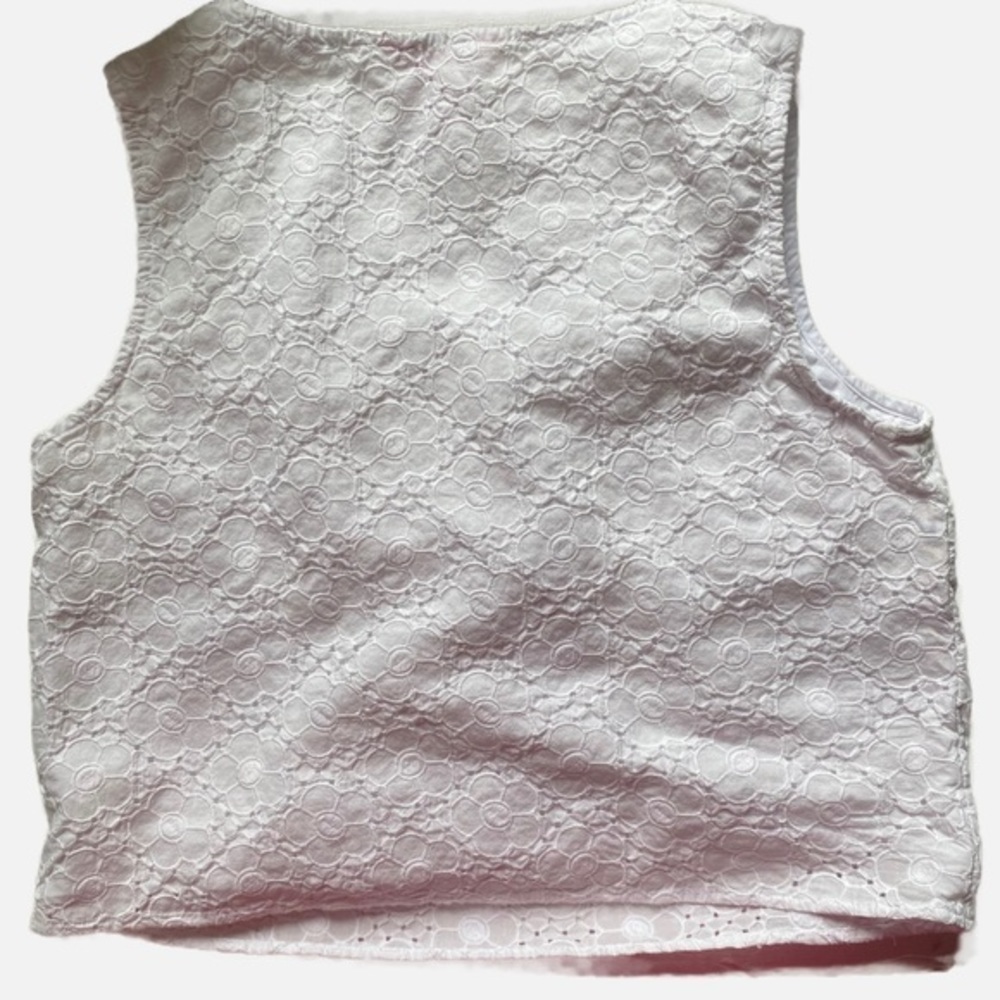 Lily‎ Pulitzer Daisy Pattern Crochet Cropped Tank top - Picture 2 of 9